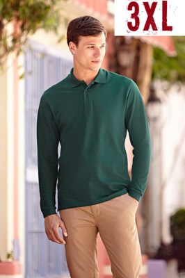 Fruit Of The Loom Premium Long Sleeve Polo 3XL